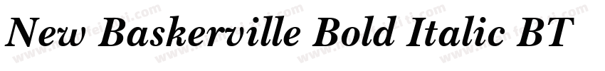 New Baskerville Bold Italic BT字体转换